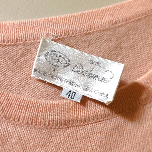 ❄️Women's 100% Cashmere Sweater - Light Pink - Picture 6 of 7
